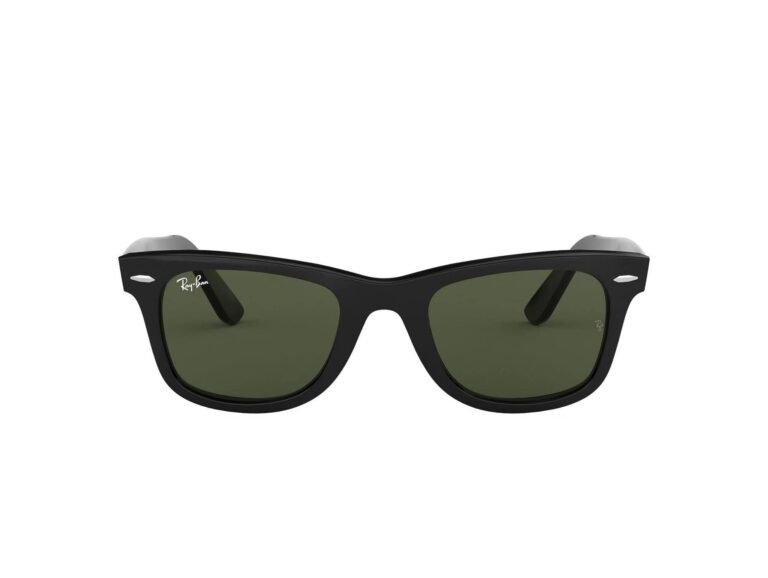 une paire de lunettes de soleil noires avec des verres verts