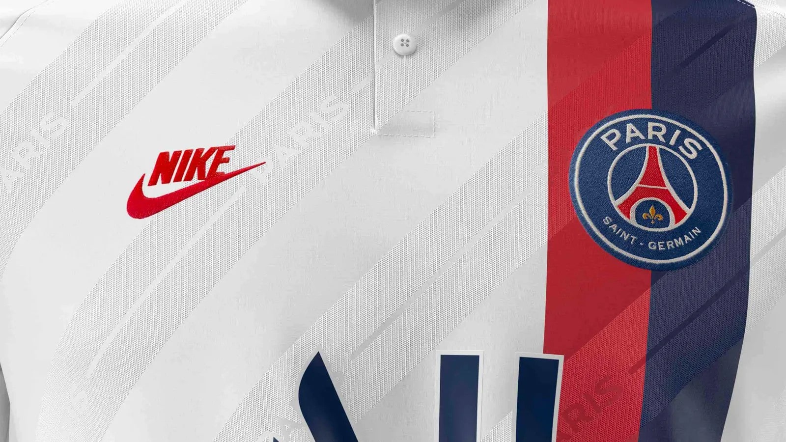 Maillot foot blanc et rouge