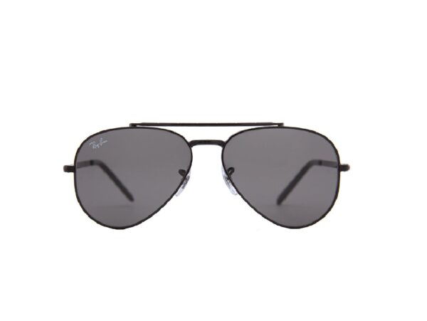 Lunettes de soleil aviator noire avec gravures verres gris