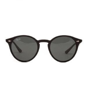 Lunettes de soleil ronde acétate noire verres verts